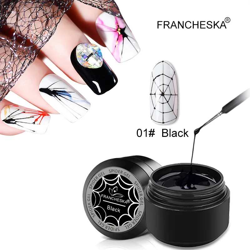 

DIY Design Liner Painting Silk UV Glue Manicure Decoration 6ml Wire Drawing Gel Nails Polish Spider Web Varnish Painting Liner