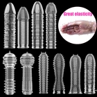 Презервативы для продления эрекции, многоразовые презервативы с вибратором, кольцо на пенис с пятнами, импотенция, фаллоимитатор для увеличения точки G, порно, секс-игрушки для мужчин