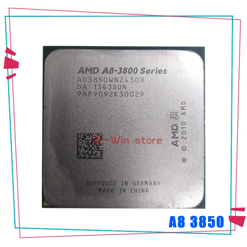 AMD A8 series 3850 2 9 ГГц Quad Core Процессор процессор AD3850WNZ43GX гнездо FM1|Процессоры| |