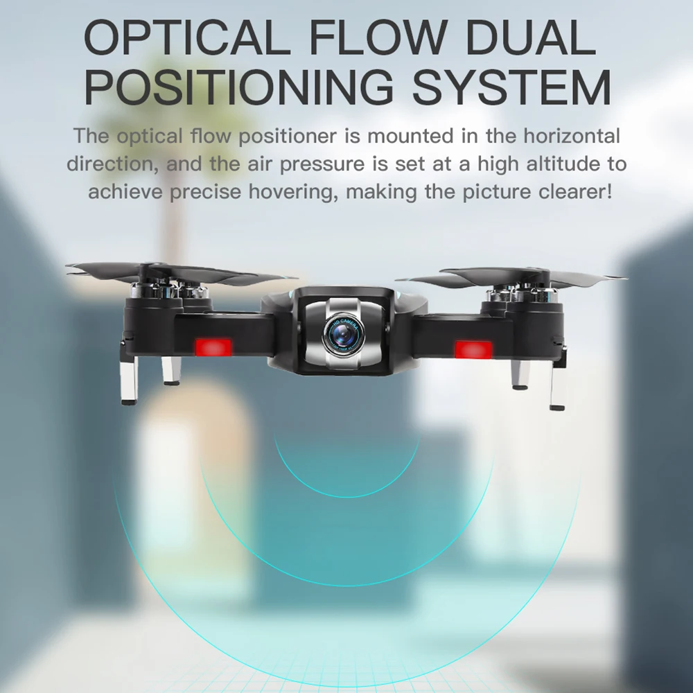 Дрон с дистанционным управлением 4k двойная камера HD бесголовый оптический поток