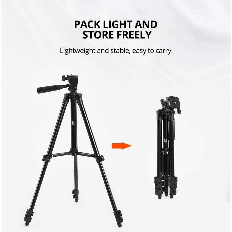 Штатив для телефона портативный держатель мобильного iPhone 13 Xiaomi легкий штатив