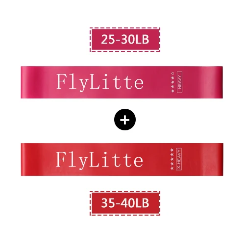 Flylitte 5 шт./компл. латекс эластичный Фитнес резинки для упражнения пилатес эластичных лент на прочность обрезиненные диски, гантели для эспандер - Цвет: Heavy and X-Heavy