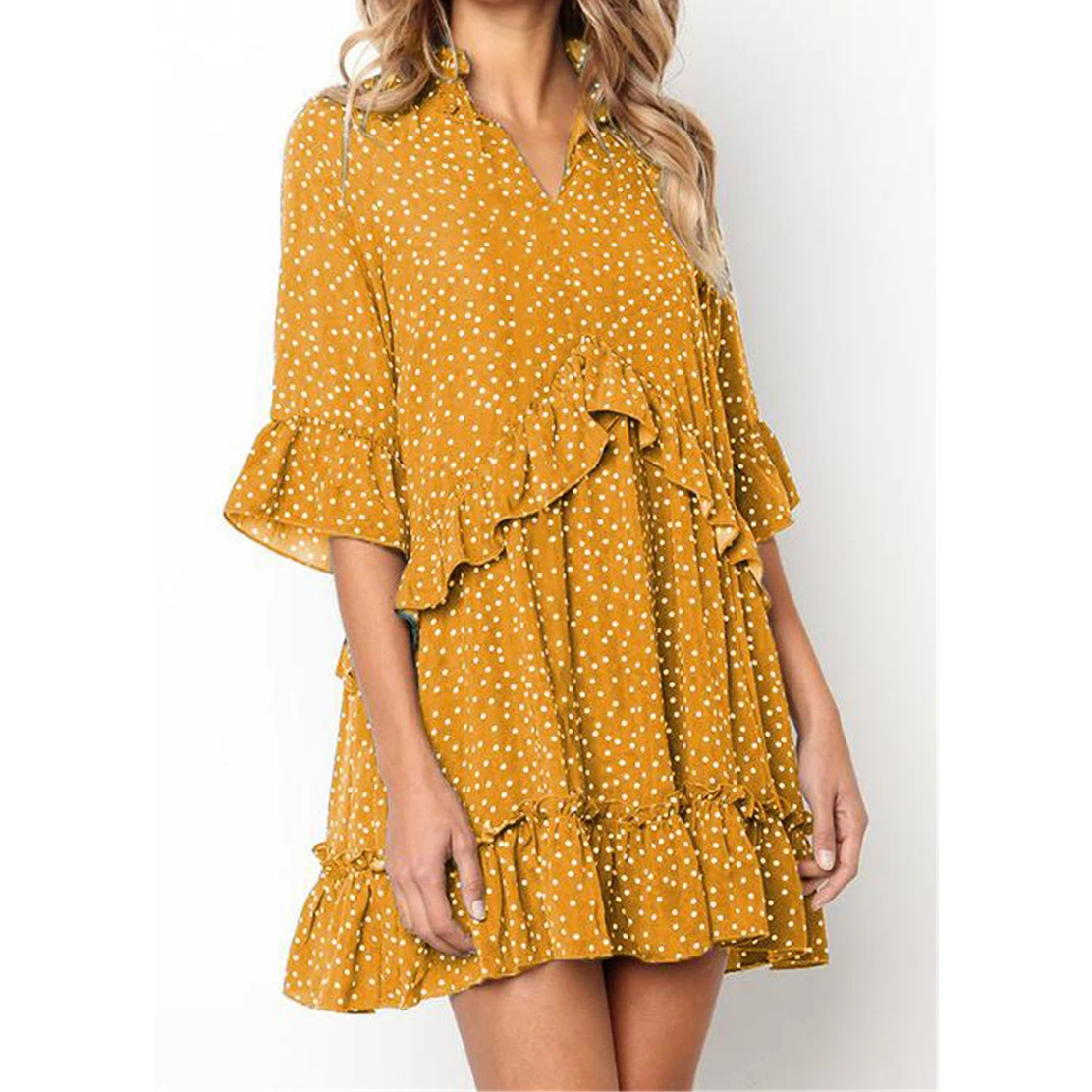 Женские 2021 летнее платье с цветочным рисунком и низким вырезом Boho мини Открытое