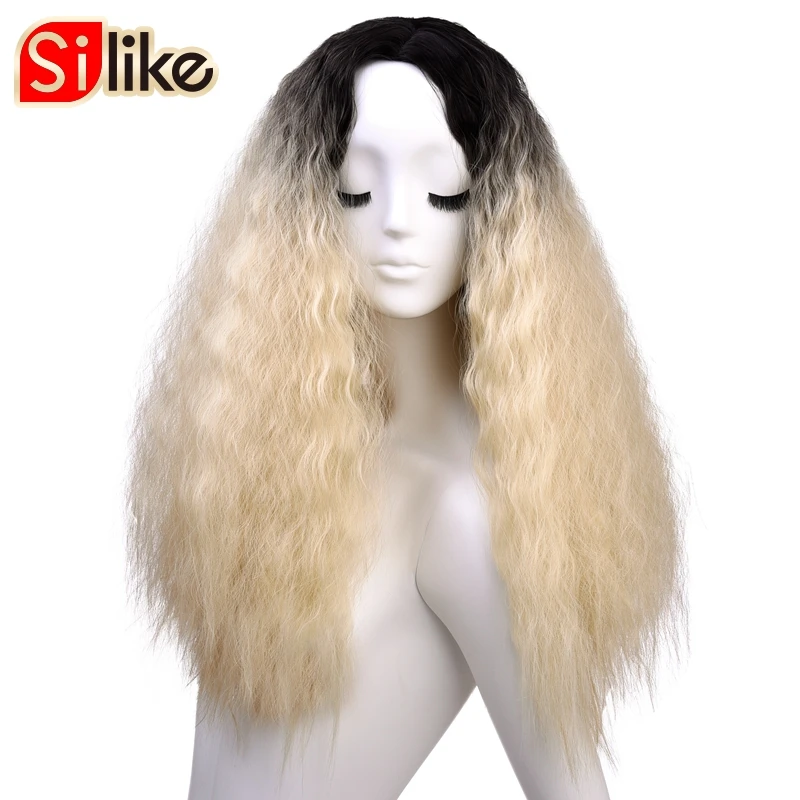 Серебристые кудрявые парики 24 дюйма розовые синтетические глубокие для черных