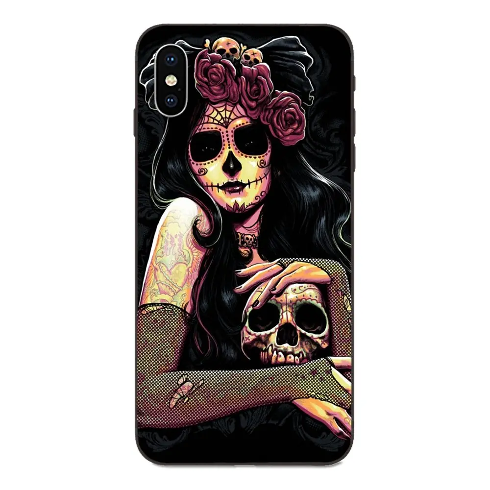 Розовый Череп для Galaxy A8 A9 Star Note 4 8 9 10 S3 S4 S5 S6 S7 S8 S9 S10 Edge Lite Plus Pro G313 чехол сотового