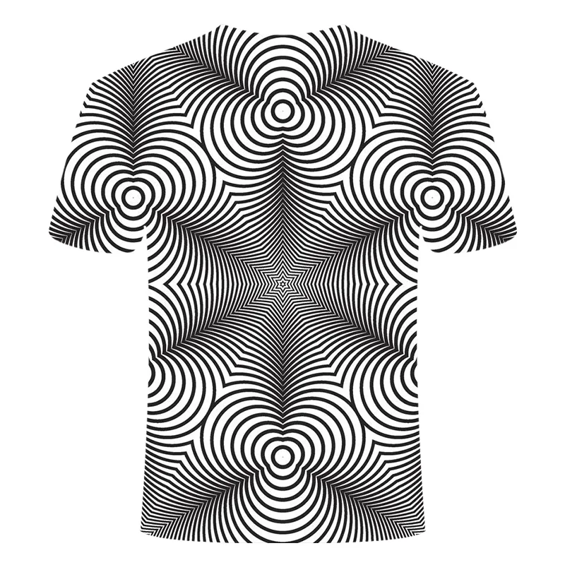 

3D Print Geometry T Shirt Men O-neck Short Sleeve T-shirt Men/Women Tops Tee Summer High Quality Hip Hop Streetwear 3D T shirt