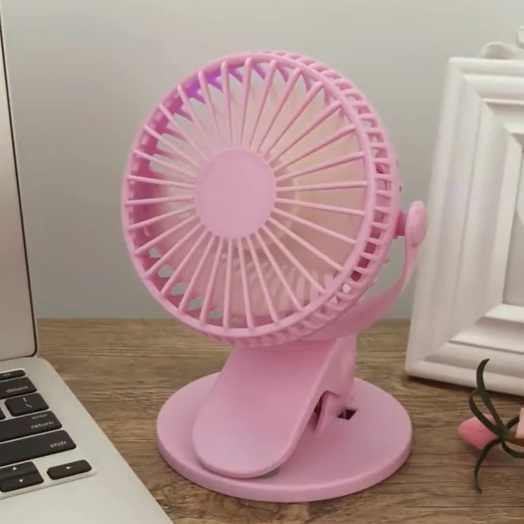 

Tabletop Fan 3 Gears Adjustable Low Noise Fans 360-degree Rotation Student Air Cooling for Office School Dormitory Black