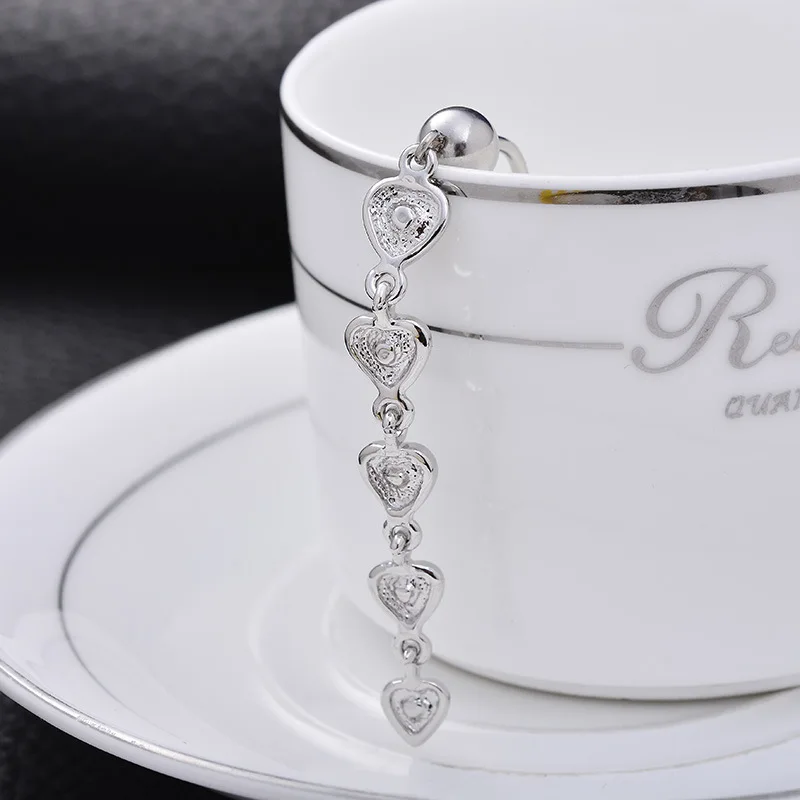 Серьги-гвоздики из нержавеющей стали в форме сердца для танца живота | Украшения