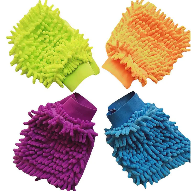 

Car Cleaning Gloves One-sided Coral Car Wash Gloves Car Wash Tool Cleaning Cloth
