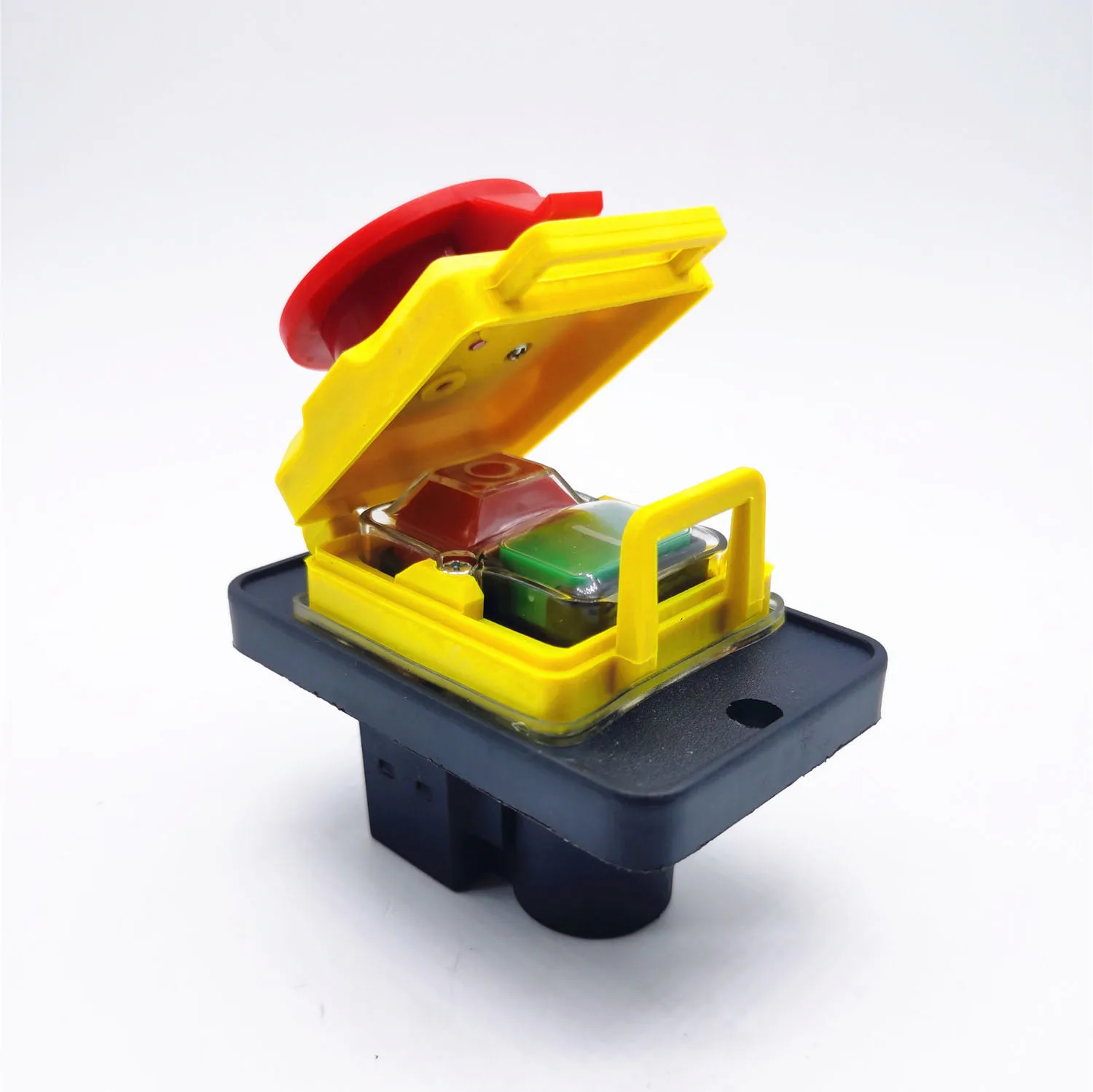 

7Pins 15A 400V Waterproof Electromagnetic Emergency Push Button Switch For Garden Machine Tools