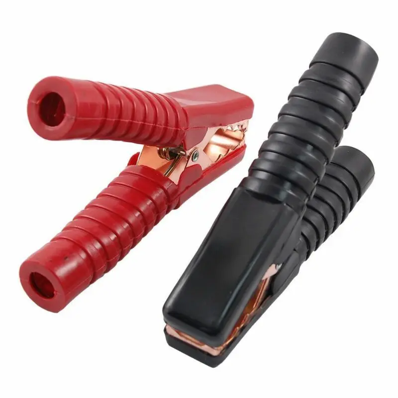 

2pcs Hot Car Alligator Clips Battery Clamps Crocodile Clip 200A Red+Black