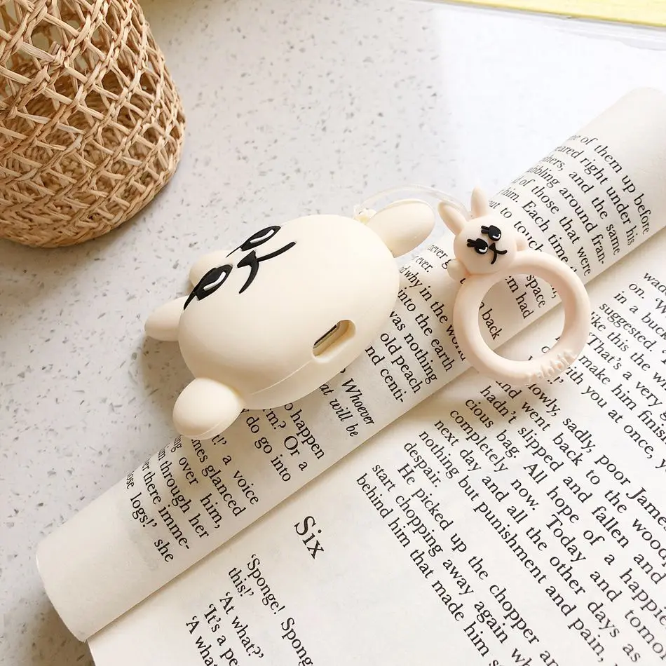 3D Силиконовые Наушники Earpods чехол для Airpods 2 Чехол милый суши мультфильм чехол для Apple Air pods чехол наушники кольцо ремень