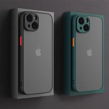 Shockproof Armor Silicone Bumper Matte Case For iPhone