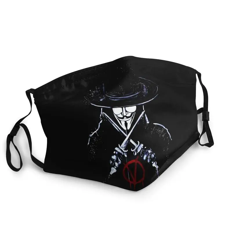 

Remember Guy Fawkes Anonymous Reusable Unisex Adult Face Mask V For Vendetta Dust Protection Cover Respirator Mouth Muffle
