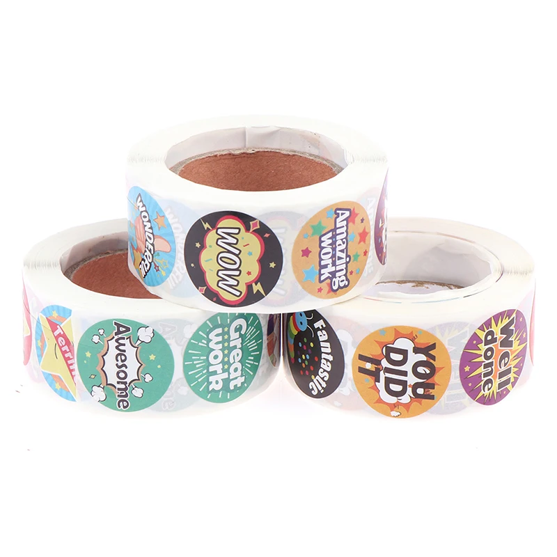 500 шт. наклейки для награждения Хорошая работа|Наклейки| |