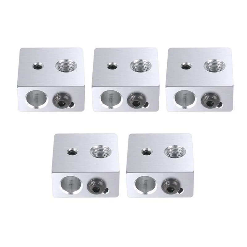 15pc/set 1.75mm Teflon Throat Tube+0.4mm Extruder Nozzle Print Heads+Heater Blocks Hotend For MK8 Makerbot ANET A8 3D Printer | Компьютеры