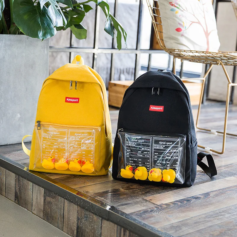 2019 новый водонепроницаемый холщовый рюкзак студенческий средней школы