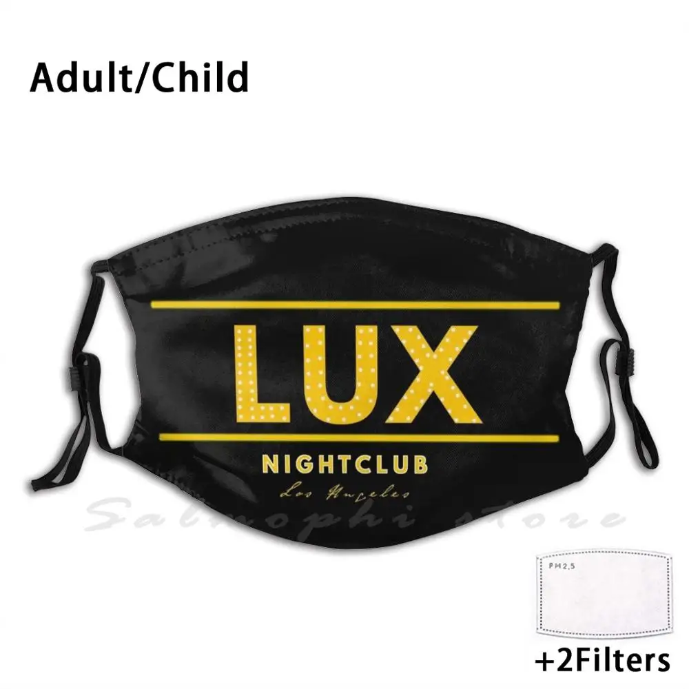 Моющийся фильтр Lux для ночного клуба с 2 принтами маска рта от пыли Lucifer ТВ серия