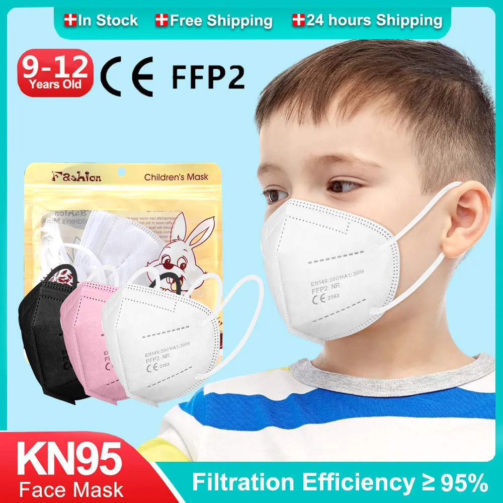 

Children FFP2 Masks KN95 Kids Protective Mask FFPP2 Mask FPP2 Approved 5 Layer Mascarillas FFP2 Niños Mascherine Bambini