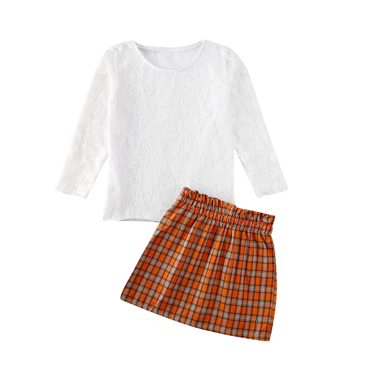 Комплект детской одежды из 2 предметов для маленьких девочек верх с цветочным