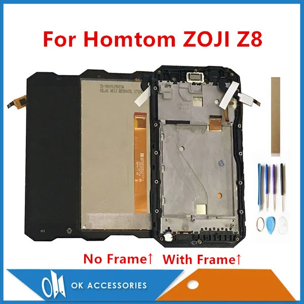 Сменный сенсорный ЖК дисплей для ZOJI Z8 5 0 дюйма с рамкой инструменты|touch screen