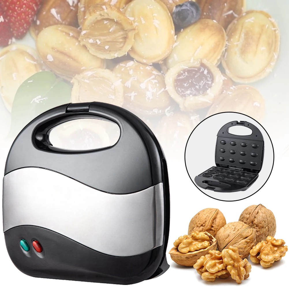 

Mini Nut Homemade Dried Fruit Machine Electric Walnut Cake Maker Automatic Waffle Maker Breakfast Sandwich Toaster Baking Tool