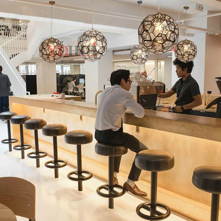 Постмодерн индивидуальная креативная сценическая шариковая Золотистая люстра