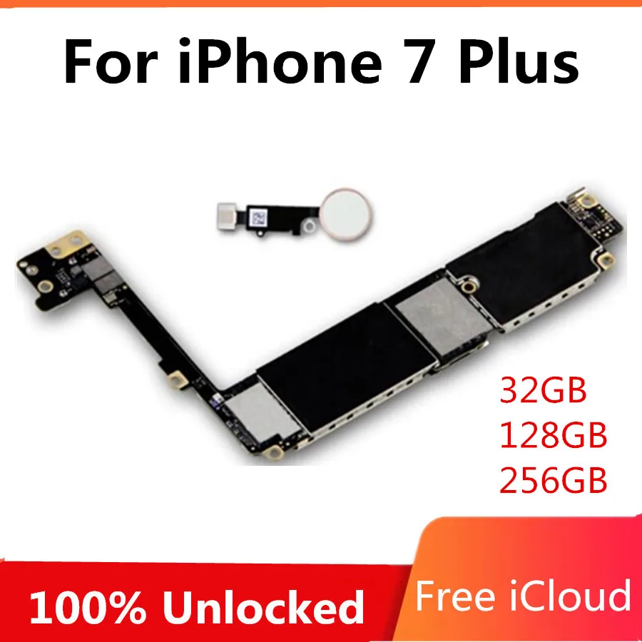 Материнская плата для iPhone 7 Plus с/без Touch ID Заводская Разблокировка материнская с IOS