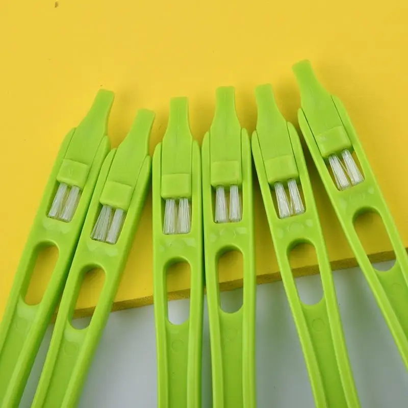 1pc Small Appliance Cleaning Brush Durable Double-End Receiver Brush Espresso Brush Green Color Cup Brush Kitchen Cleaning Tools