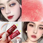 Матовый бархатный Мини Блеск для губ с милым дизайном, стойкий Сияющий глянцевый блеск для губ, водостойкий увлажняющий макияж, косметика для красоты