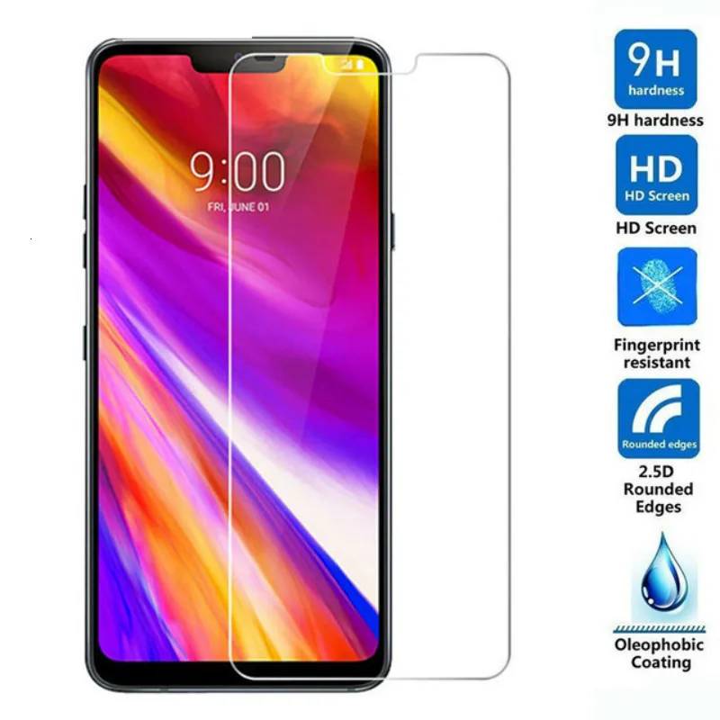 

2.5D Tempered Glass For LG G7 ThinQ Protective Film For LG G7 Fit 9H Screen Protector Cover For LG G7 One Safety Glass 6.1 inch