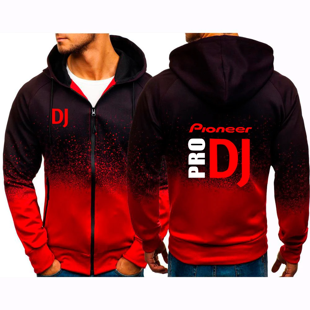 

Новинка Осень 2021, стильная мужская толстовка с капюшоном и логотипом DJ Pioneer, толстовка с 3D-принтом, мужская спортивная одежда, повседневная т...