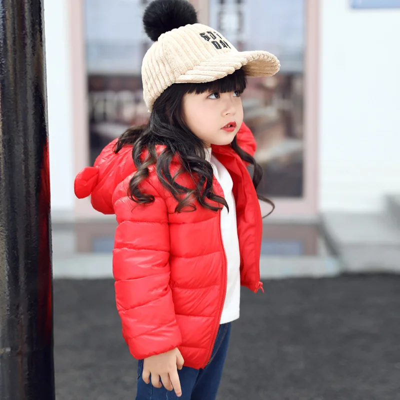 Зимнее детское пуховое пальто одежда для маленьких мальчиков и девочек теплая