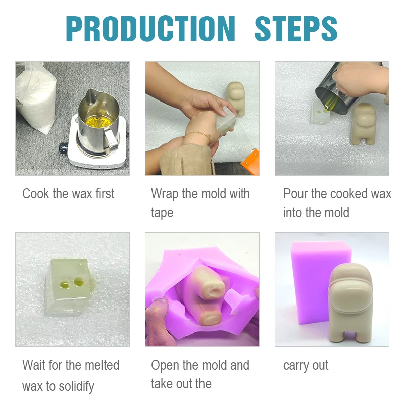 

LOVE'N LV274A Among Us charms toy DIY Aromatherapy candle plaster silicone ice mold for candles