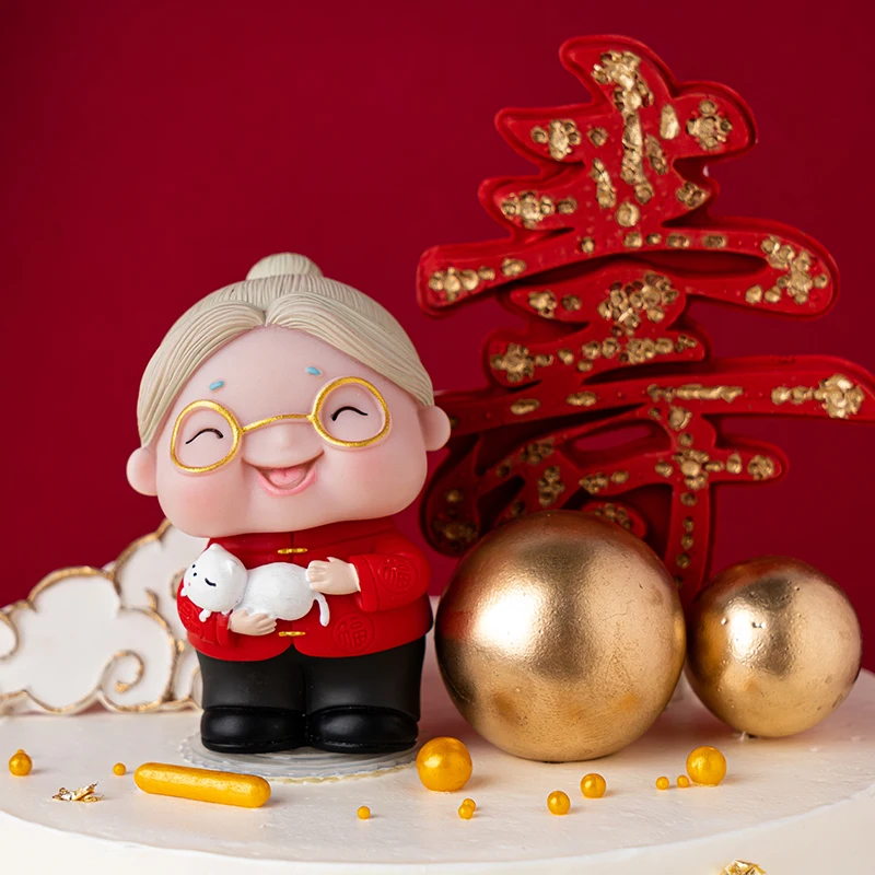 Топпер для торта двойной журавль на день рождения торты выпечки виниловый