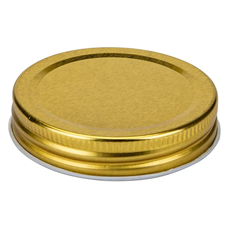 

12/24pcs Splits-Type Lids Sealing Storage Solid Caps for Regular/Wide Mouth Mason Jar VJ-Drop