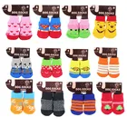 50 шт.лот нескользящие носки для собак теплые шерстяные носки для щенков для маленьких и средних собак товары для домашних животных SMLXL