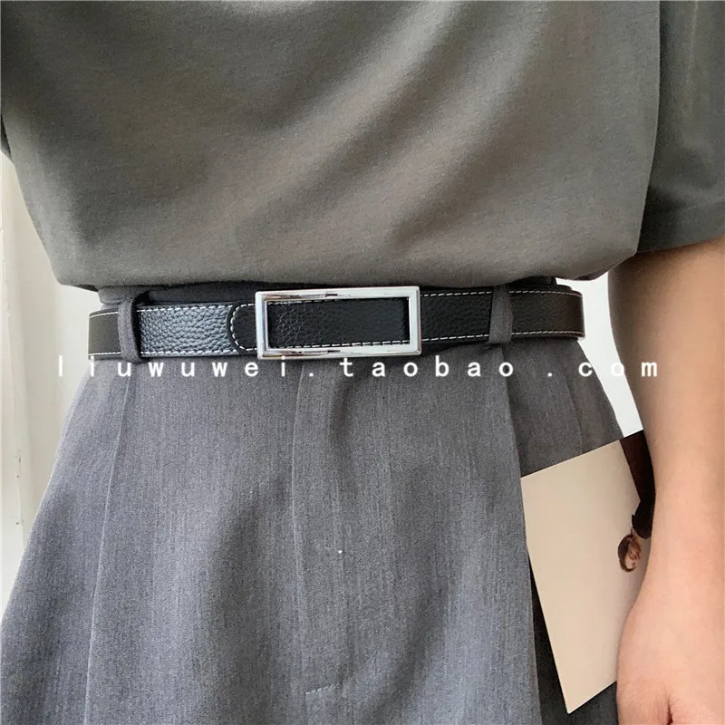 

Korean-style Internet Celebrity Inspired Artistic Leather Belt Female Ins Wind Vintage Jeans Strap Versatile Fashion Dress