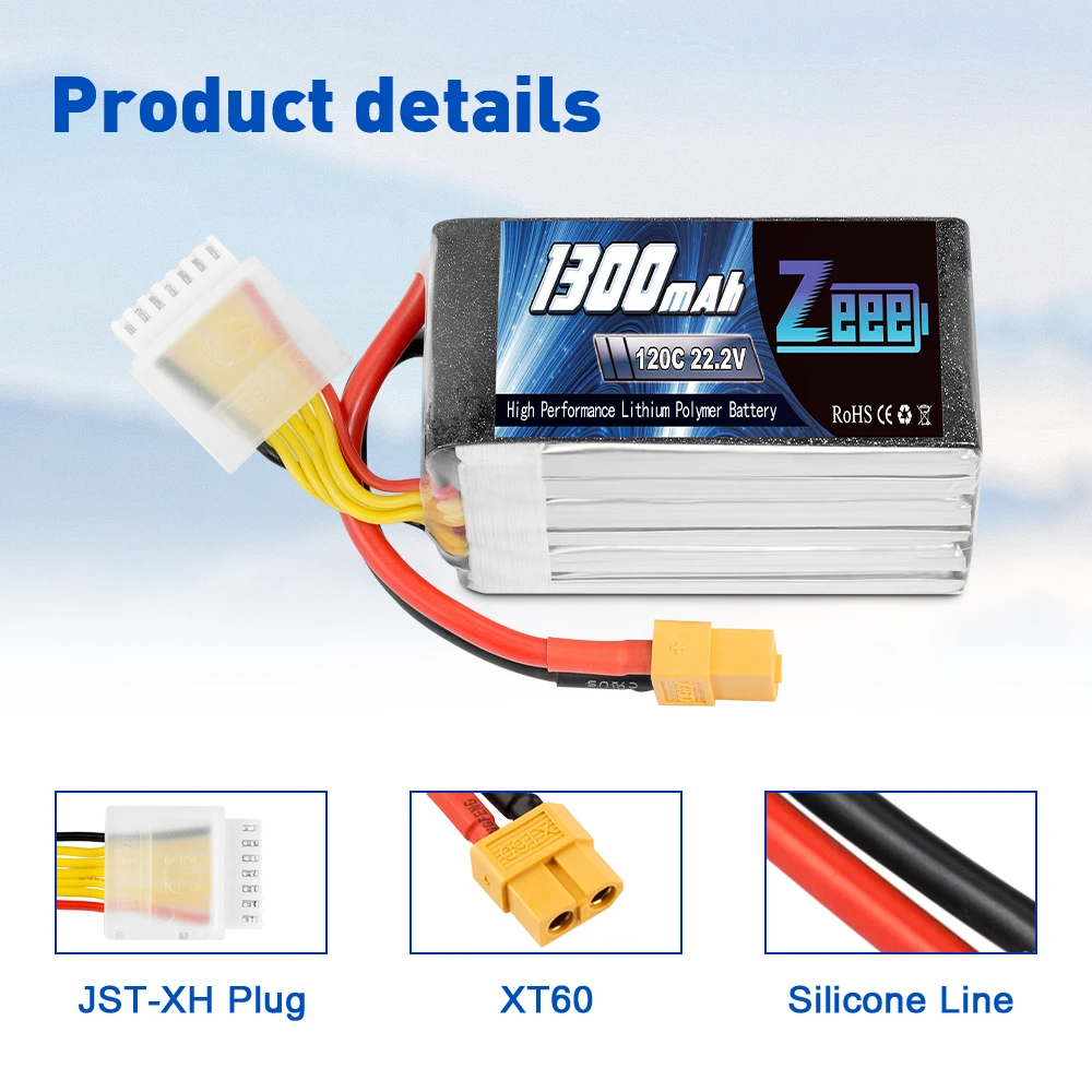 zeee 222 v 120c 1300mah 6s lipo батарея с разъемом xt60 rc г