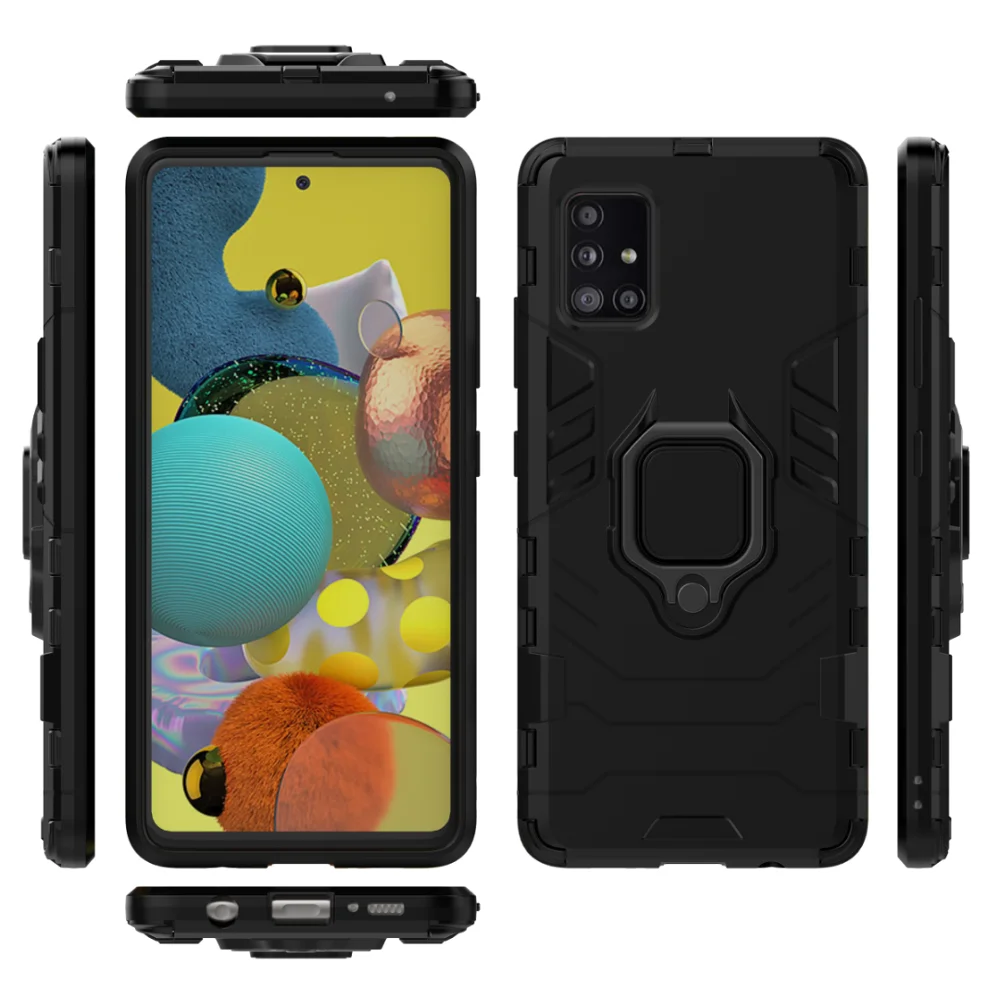 Роскошный бронированный противоударный чехол для Samsung Galaxy A01 A11 A31 A41 A51 A71 A91 Note 20 Plus