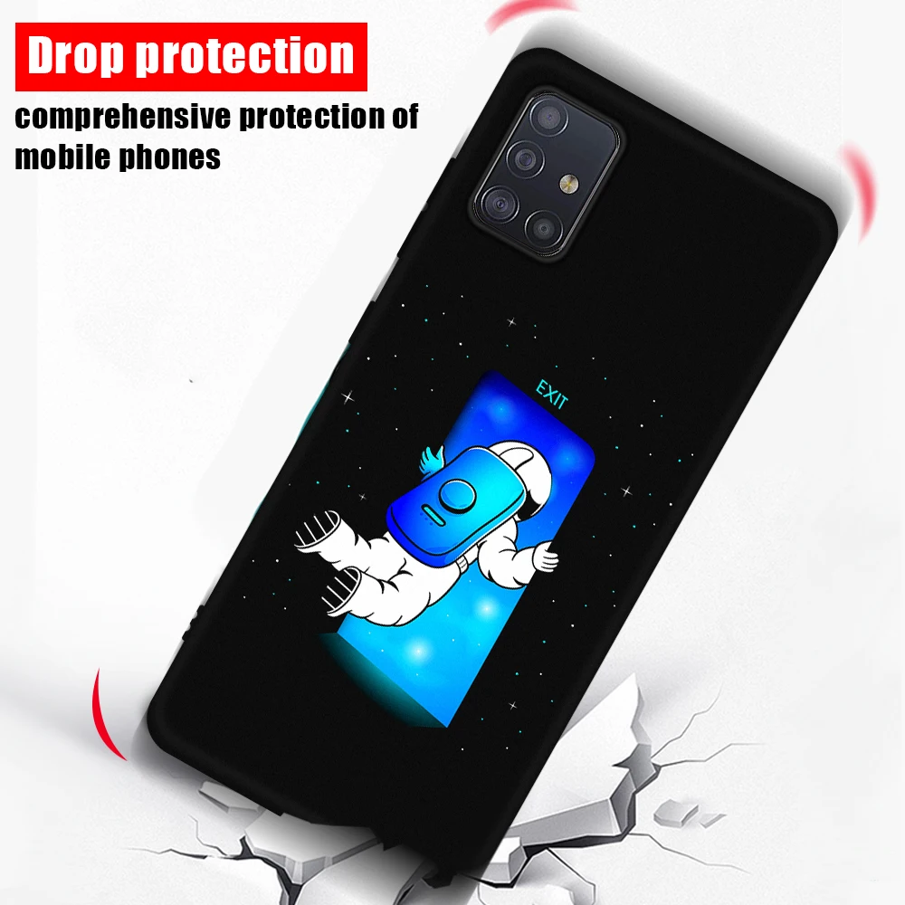 

Heart Soft TPU Black Case For Samsung Galaxy A 21 31 41 51 71 30 50 s FE Phone Case For Galaxy S 20 21 Plus Ultra Pattern Cases