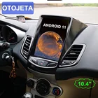 Автомагнитола в стиле Tesla для Ford Fiesta 2009-2017, Android, 2Din, мультимедийная стереосистема, навигация Carplay, GPS, автомобильный видеоплеер, Bluetooth