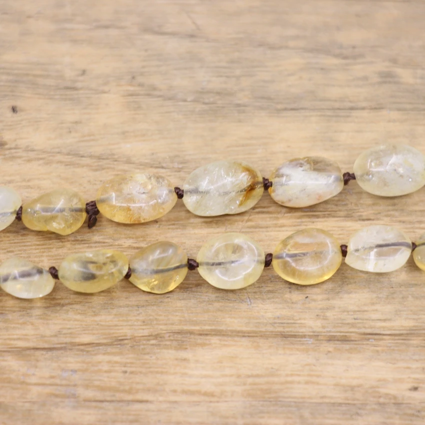 Faceted Amethysts Double Point Pendant Knotted Handmade Necklace Raw Citrines Yellow Quartz Bead Yoga Mala Prayer Jewelry,QC0144