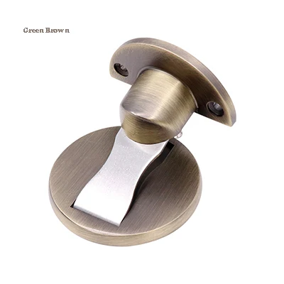 1 Thickening Magnetic Door Stops Znic Alloy Door Stopper Hidden Door Holders Catch Floor Nail-free Doorstop Furniture Hardware - Цвет: 1