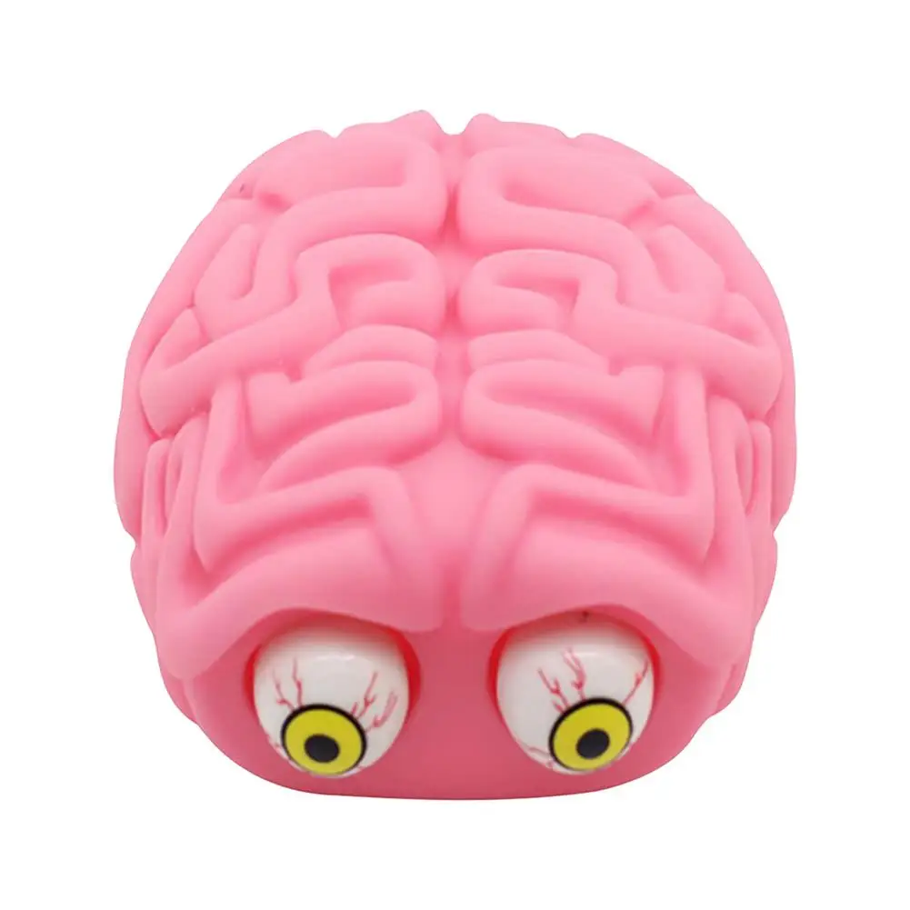 

Brain Eye Popping Ball Squishy Squeeze Ball Toy Novelty Fake Scary Toys In Brain Shape For Relaxing Teenagers Adults Toy