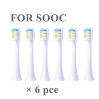 6pcs replacement toothbrush heads fir for soocas x3x1x5 for xiaomi mijia soocare t300 t500 electric tooth brush heads