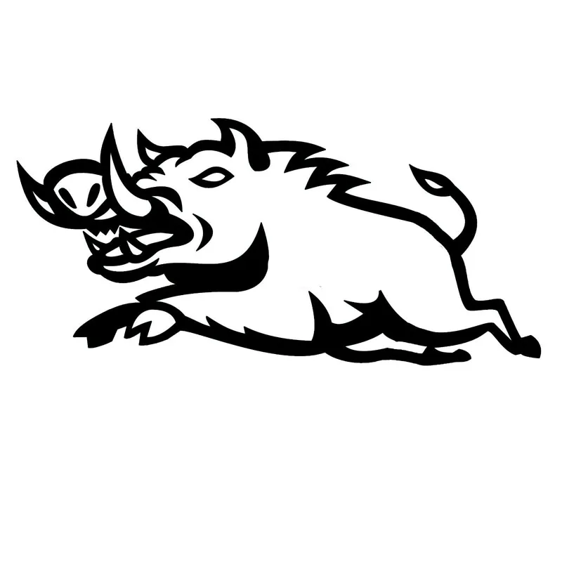 

Ferocious Wild Boar Animal Decals High Quality Car Window Decoration Personality Pvc Waterproof Decals Black/white, 15cm*7cm