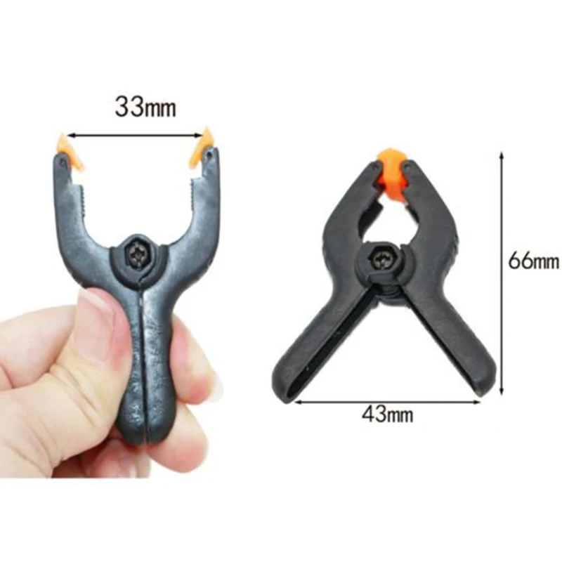 10Pcs Woodworking Spring Clamps 2inch Photo Picture Frame Background Pipe Tube Clamp Plastic Nylon DIY Wood Bar Clip Tools - купить по
