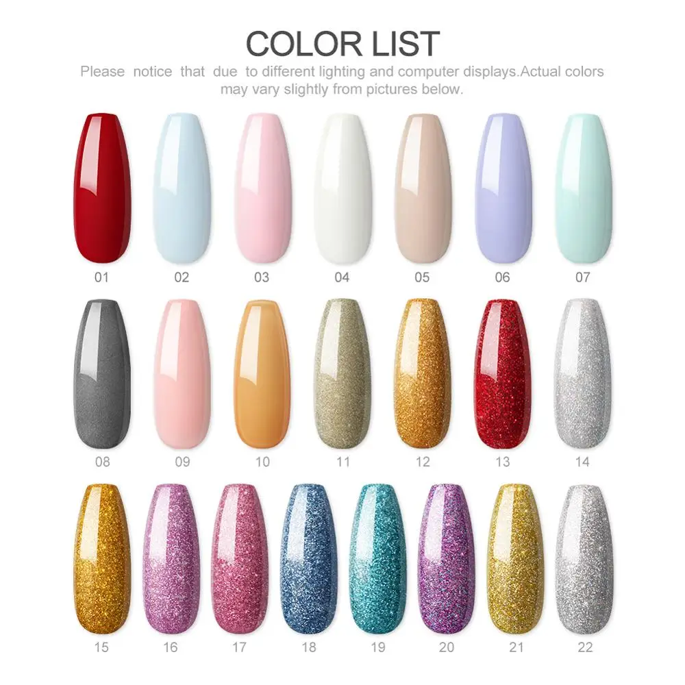 Порошок для ногтей COSCELIA акриловая пудра с градиентом блеск маникюра лак