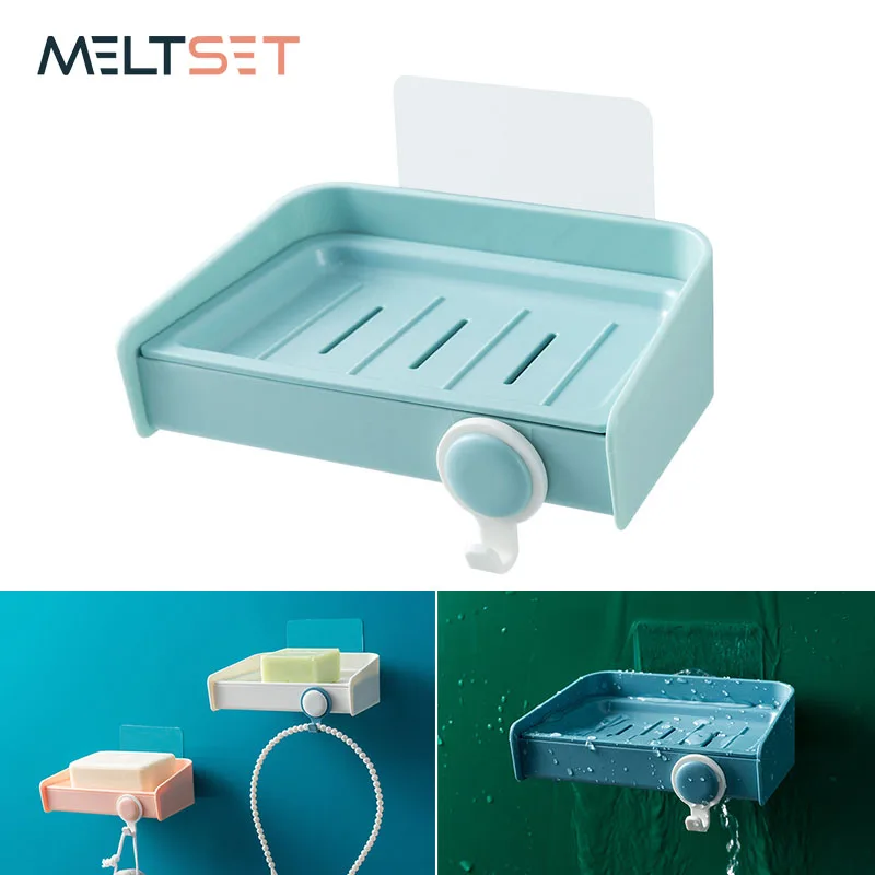 Дренаж для мыла Стеллаж с крючком пластиковый двухслойный чехол настенный